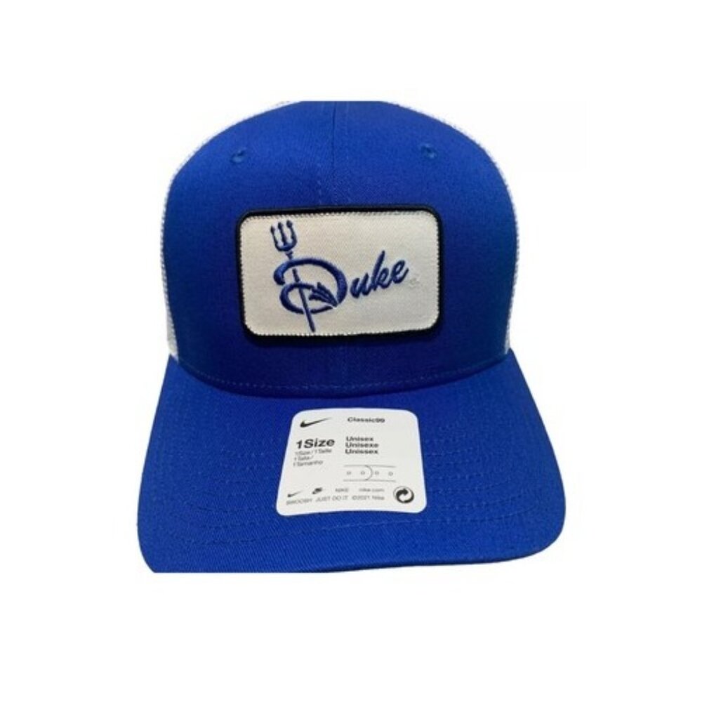 Nike Duke Blue Devils Classic 99 Alternate Trucker Adjustable Snapback Hat Cap - Picture 12 of 12